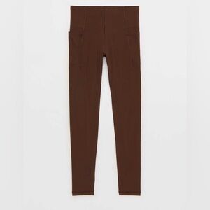 OFFLINE By Aerie Real Me Xtra High Waisted Hold Up! Pocket Legging Brown Size XL